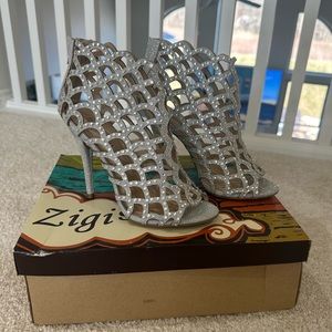 ZiGi Soho Darlah Caged Rhinestone Shooties Heels